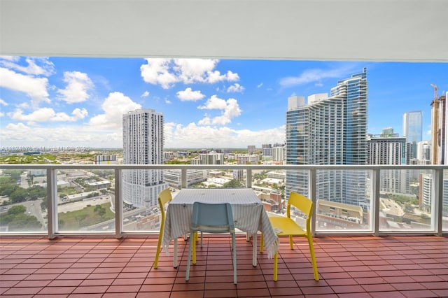 1900 N Bayshore Dr Unit 2514, Miami, FL 33132 - balcony featuring a view of skyline