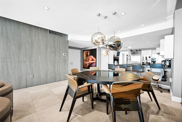 17121 Collins Ave Unit 2304, Sunny Isles Beach, FL 33160 - dining room featuring recessed lighting