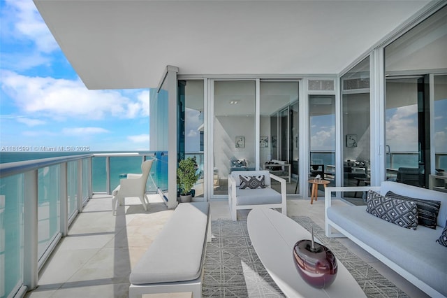 17121 Collins Ave Unit 2304, Sunny Isles Beach, FL 33160 - balcony featuring an outdoor hangout area