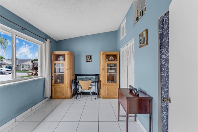14548 SW 98th Ter, Miami, FL 33186 - tiled office featuring a textured ceiling