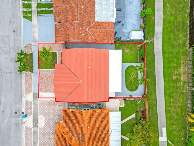 14548 SW 98th Ter, Miami, FL 33186 - aerial overview of property's location featuring property parcel outlined