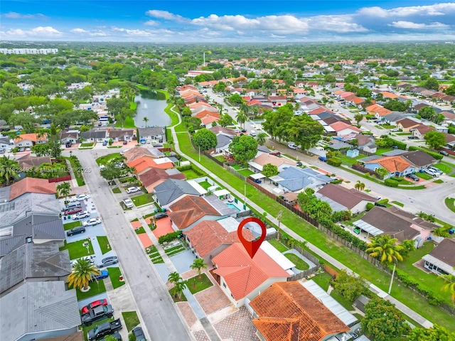 14548 SW 98th Ter, Miami, FL 33186 - aerial view of residential area featuring a large body of water