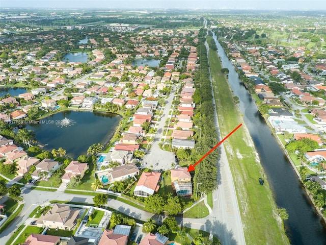 13290 SW 54th Ct, Miramar, FL 33027 - aerial overview of property's location with nearby suburban area and a nearby body of water
