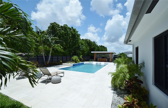 21420 SW 127th Pl, Miami, FL 33177 - view of pool with a fenced backyard and a patio