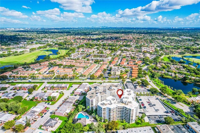 13953 Kendale Lakes Cir Unit 103B, Miami, FL 33183 - aerial view of a nearby body of water and a golf course
