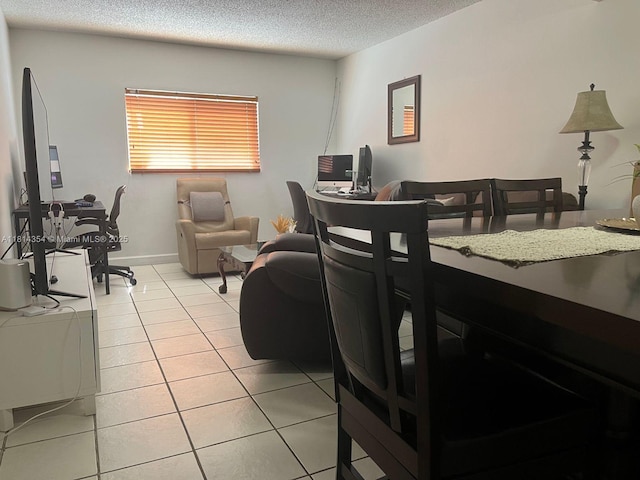 14901 SW 82nd Ter Unit 1-207, Miami, FL 33193 - home office with light tile patterned floors and a textured ceiling