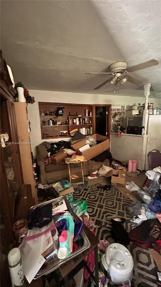 314 S 17th St, Fort Pierce, FL 34950 - miscellaneous room with a ceiling fan and a textured ceiling