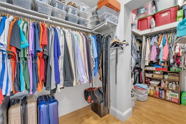 13705 SW 84th St Unit H, Miami, FL 33183 - walk in closet with wood finished floors