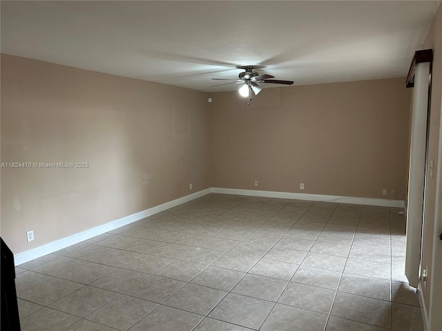 5818 Swordfish Ct Unit D, Tamarac, FL 33319 - spare room featuring ceiling fan and light tile patterned floors