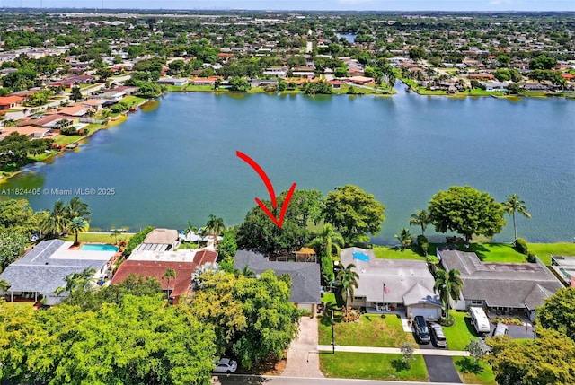 8320 Pasadena Blvd, Pembroke Pines, FL 33024 - aerial perspective of suburban area with a nearby body of water