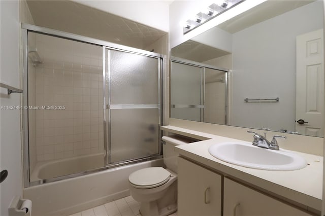 14263 SW 97th Ter, Miami, FL 33186 - bathroom with vanity, tile patterned flooring, and combined bath / shower with glass door