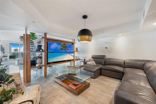 3301 NE 183rd St Unit 2203, Aventura, FL 33160 - living room with concrete flooring