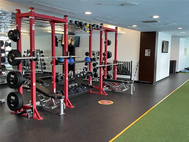 3301 NE 183rd St Unit 2203, Aventura, FL 33160 - gym with recessed lighting