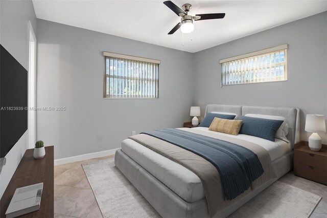 6255 SW 62nd Ct, South Miami, FL 33143 - bedroom featuring multiple windows and a ceiling fan