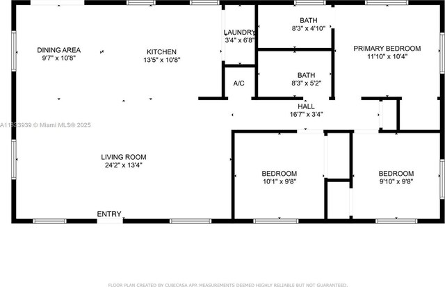 6255 SW 62nd Ct, South Miami, FL 33143 - view of home floor plan