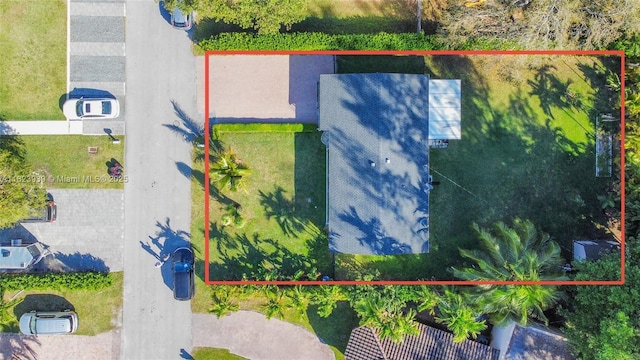 6255 SW 62nd Ct, South Miami, FL 33143 - aerial view of property and surrounding area with property parcel outlined
