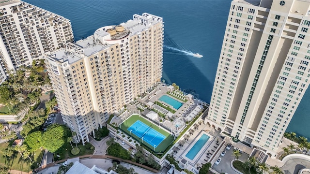 770 Claughton Island Dr Unit 806, Miami, FL 33131 - view of urban area with a pool area