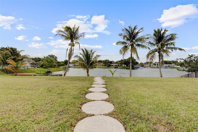 12511 SW 115th Ave, Miami, FL 33176 - view of green lawn with a water view