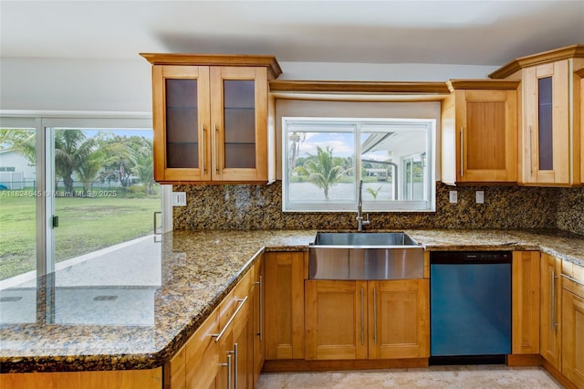 12511 SW 115th Ave, Miami, FL 33176 - kitchen with dishwasher, plenty of natural light, and backsplash