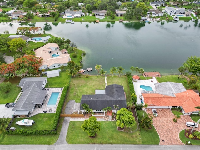 12511 SW 115th Ave, Miami, FL 33176 - aerial view of residential area with a nearby body of water and a pool area
