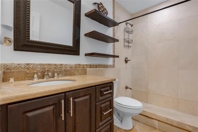 10901 SW 31st St, Davie, FL 33328 - full bath with vanity, a tile shower, and tasteful backsplash