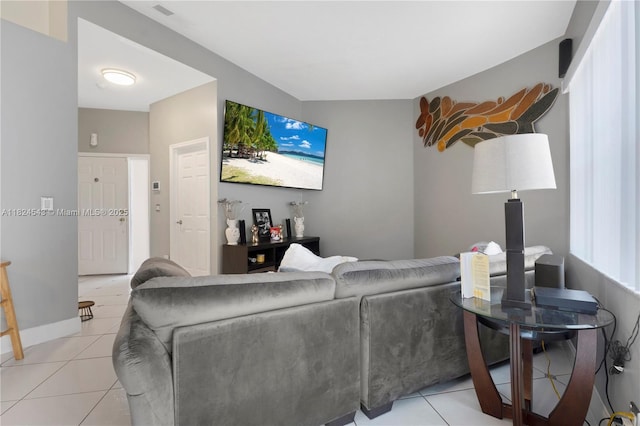 4731 NW 7th Mnr, Coconut Creek, FL 33063 - living room featuring light tile patterned flooring