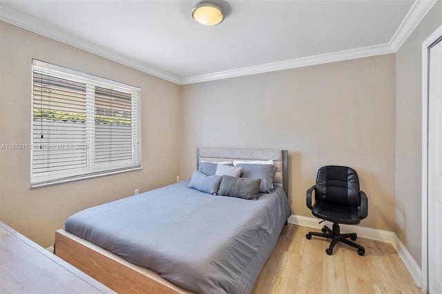 2309 SW 62nd Ct, Miami, FL 33155 - bedroom featuring ornamental molding and wood finished floors