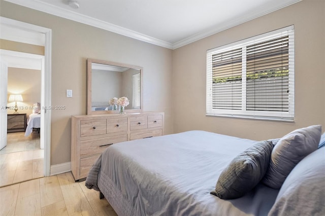 2309 SW 62nd Ct, Miami, FL 33155 - bedroom featuring light wood-style floors and crown molding