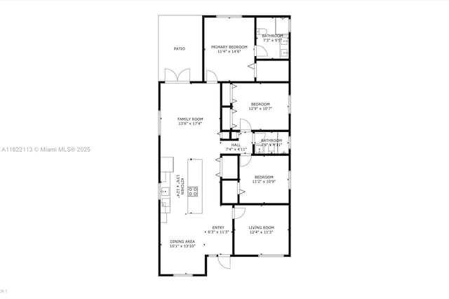 2309 SW 62nd Ct, Miami, FL 33155 - view of home floor plan
