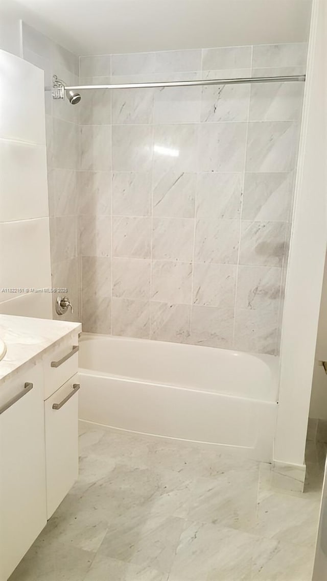 253 NE 2nd St Unit 222, Miami, FL 33132 - bathroom with vanity and shower / washtub combination
