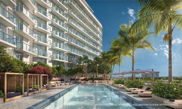 7200 Collins Ave Unit 1113, Miami Beach, FL 33141 - view of community pool