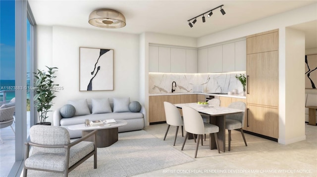 7200 Collins Ave Unit 1113, Miami Beach, FL 33141 - dining space with track lighting