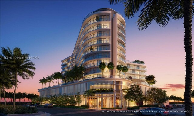 7200 Collins Ave Unit 1002, Miami Beach, FL 33141 - view of property at dusk