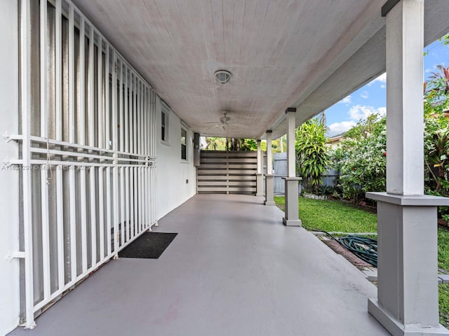 15314 SW 102nd Ct, Miami, FL 33157 - view of patio / terrace featuring ceiling fan