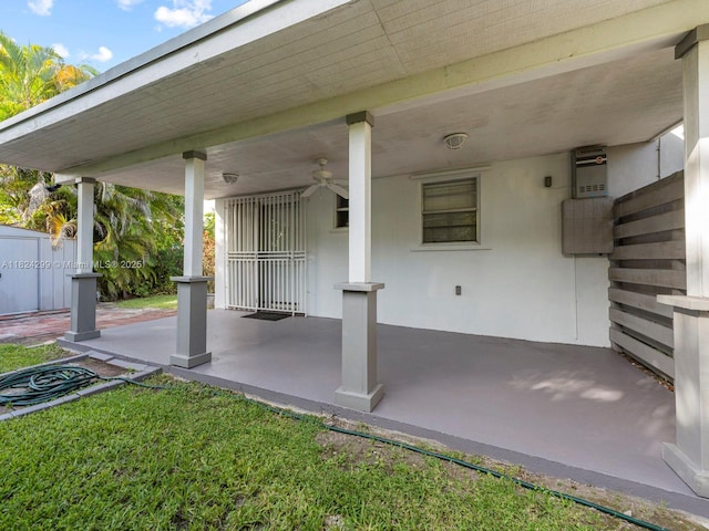 15314 SW 102nd Ct, Miami, FL 33157 - view of patio / terrace featuring a ceiling fan