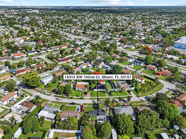 15314 SW 102nd Ct, Miami, FL 33157 - aerial view of property and surrounding area featuring nearby suburban area