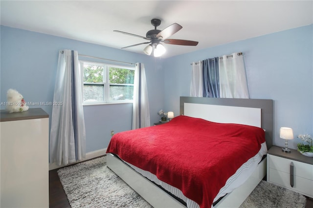 6459 Evans St, Hollywood, FL 33024 - bedroom with wood finished floors and a ceiling fan