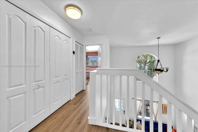 12926 SW 50th St, Miramar, FL 33027 - hall featuring a chandelier and light wood-style floors