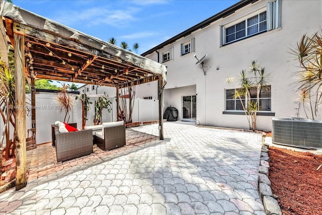 12926 SW 50th St, Miramar, FL 33027 - fenced backyard featuring a patio and a pergola