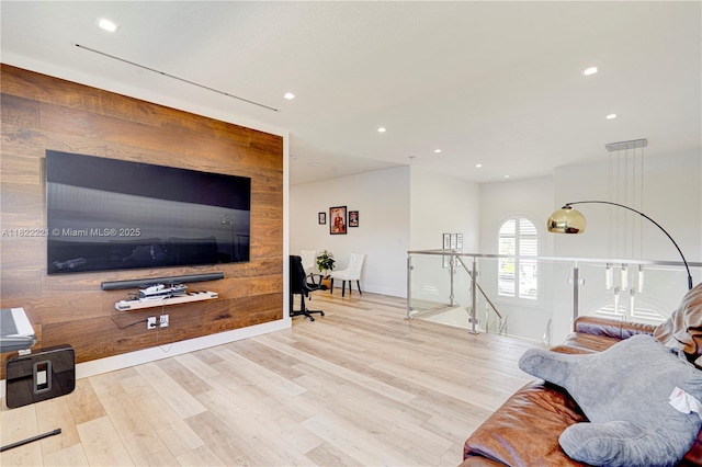 8965 NW 174th Ln, Hialeah, FL 33018 - living room featuring wood finished floors and recessed lighting
