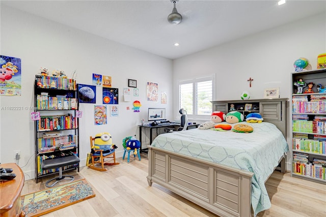 8965 NW 174th Ln, Hialeah, FL 33018 - bedroom with light wood-style floors and recessed lighting