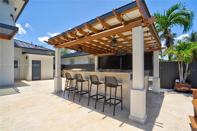 8965 NW 174th Ln, Hialeah, FL 33018 - view of patio with a pergola