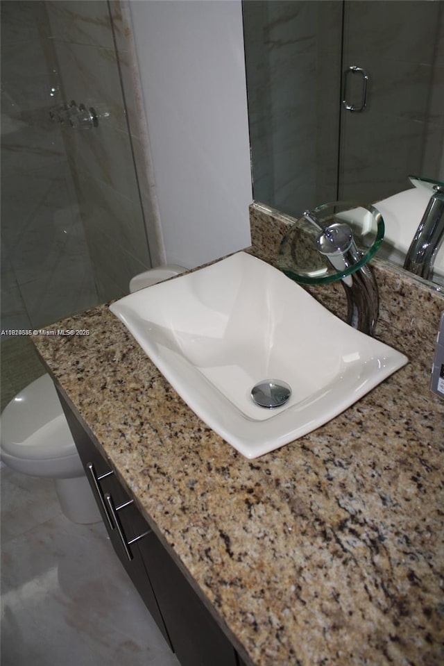 2930 Point E Dr Unit E309, Aventura, FL 33160 - bathroom featuring a stall shower and vanity