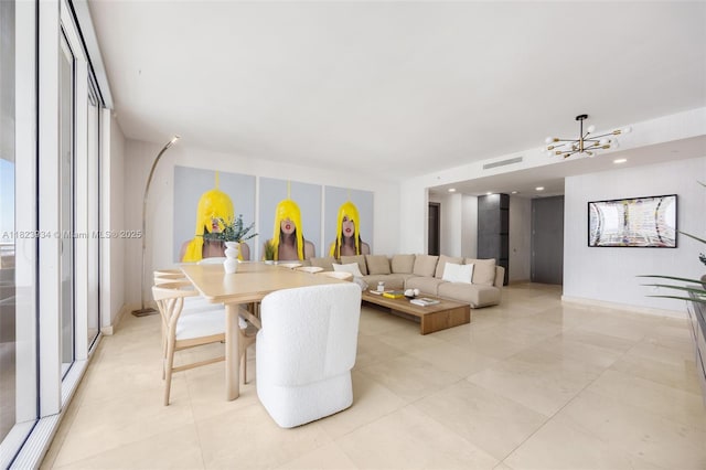 901 Brickell Key Blvd Unit 2506, Miami, FL 33131 - living room with a chandelier