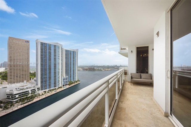 901 Brickell Key Blvd Unit 2506, Miami, FL 33131 - balcony featuring a water view and a city view