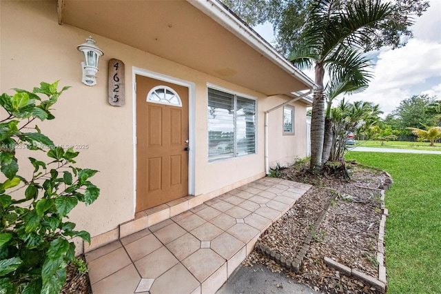 4625 SW 32nd Dr, West Park, FL 33023 - entrance to property with stucco siding and a yard