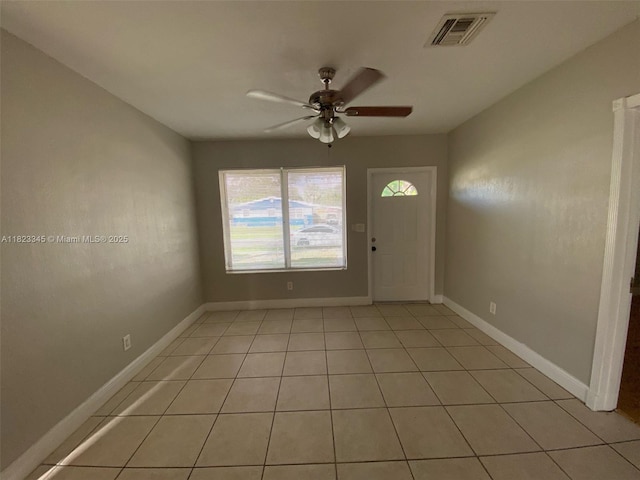 4625 SW 32nd Dr, West Park, FL 33023 - entryway featuring a ceiling fan and light tile patterned floors