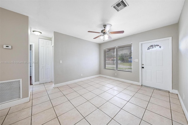 4625 SW 32nd Dr, West Park, FL 33023 - entrance foyer featuring a ceiling fan and light tile patterned floors