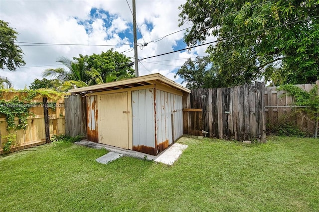 4625 SW 32nd Dr, West Park, FL 33023 - view of shed featuring a fenced backyard