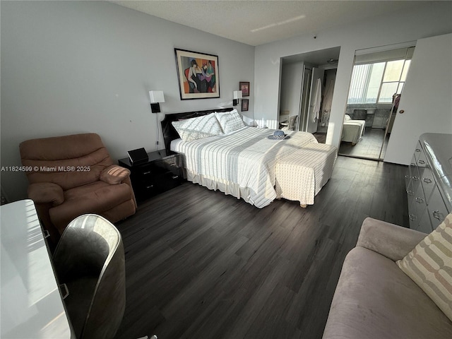 4001 Hillcrest Dr Unit 710, Hollywood, FL 33021 - bedroom featuring dark wood-type flooring